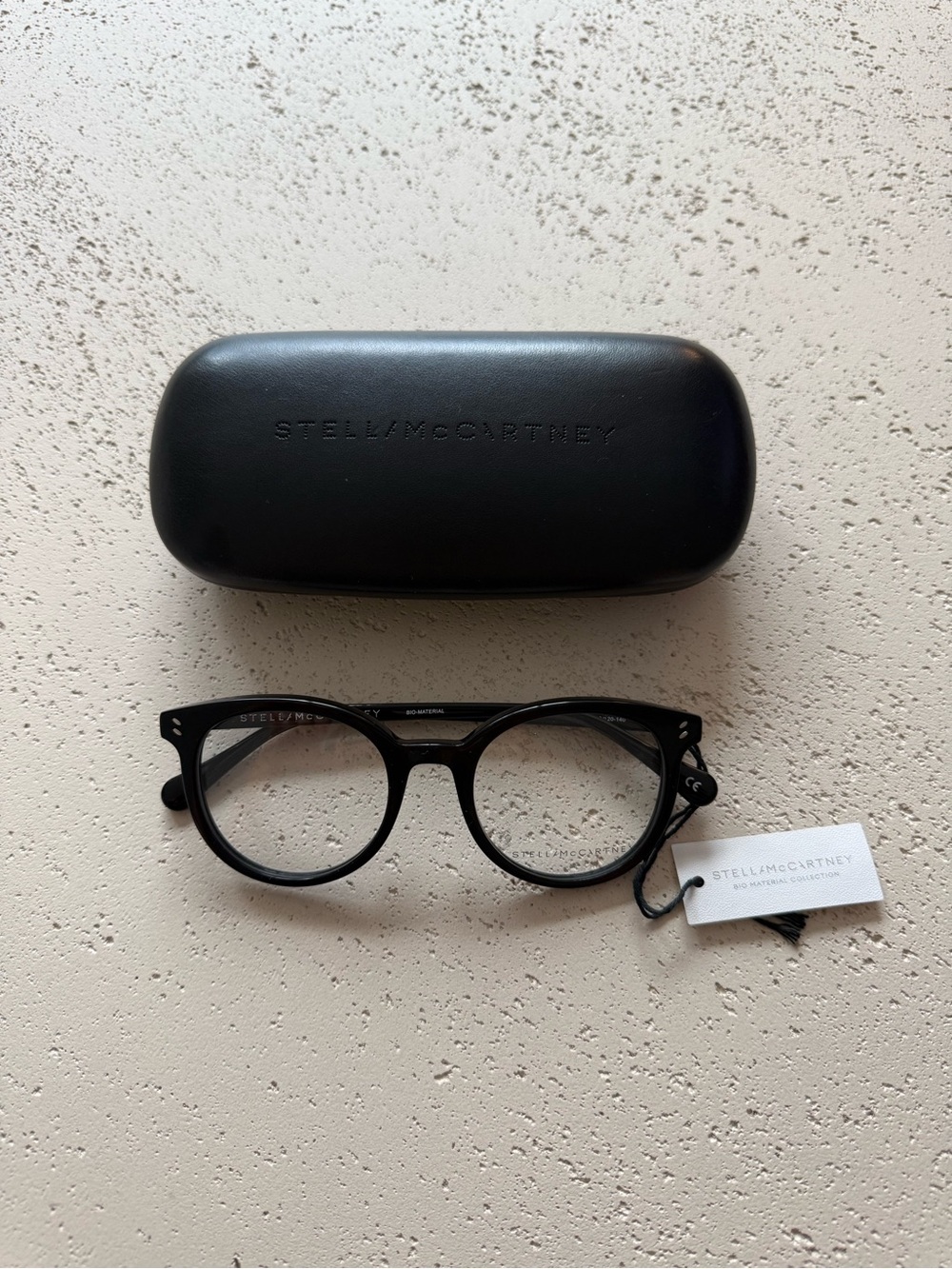 NEW Stella McCartney Black Round Optical Glasses with Case